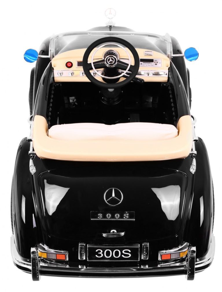 Mercedes Benz 300s Retro Auto Na Akumulator Crno 5