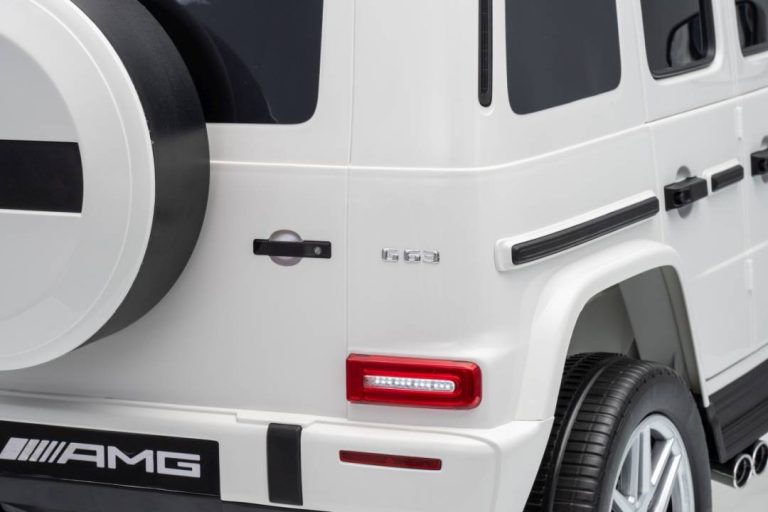 Mercedes G63 Amg Dječji Automobil Na Akumulator Bijeli 35