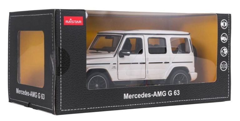 Metalni Autić Mercedes Amg G63 1:24 Bijeli Rastar 7
