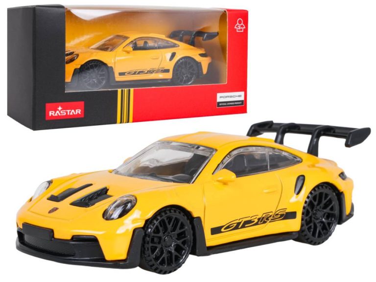 Metalni Autić Porsche 911 Gt3 Rs 1:43 žuti Rastar 1