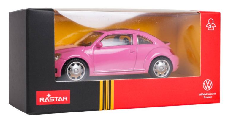 Metalni Autić Volkswagen Beetle 1:43 Roza 6