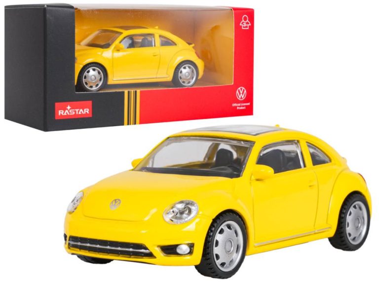 Metalni Autić Volkswagen Beetle 1:43 žuti Rastar 1