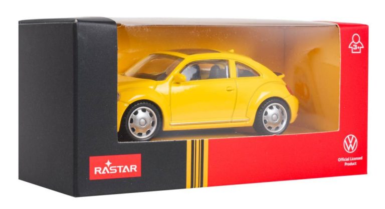 Metalni Autić Volkswagen Beetle 1:43 žuti Rastar 6