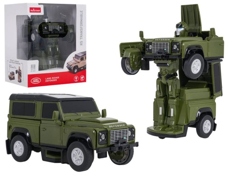 Metalni Auto Robot 2 U 1 Land Rover Defender Rastar Zeleni 1:32 1