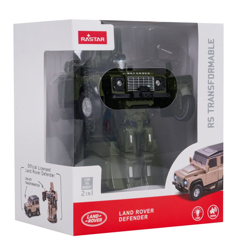 Metalni Auto Robot 2 U 1 Land Rover Defender Rastar Zeleni 1:32 10