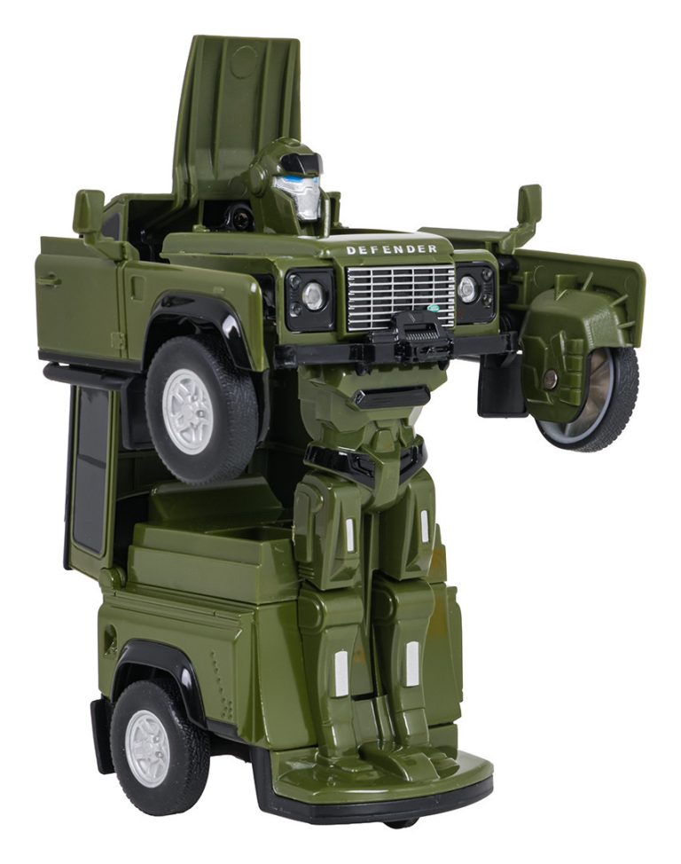 Metalni Auto Robot 2 U 1 Land Rover Defender Rastar Zeleni 1:32 2