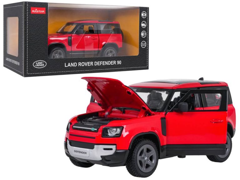 Metalni Automobil Land Rover Defender 90 Rastar 1:24 Crveni 1