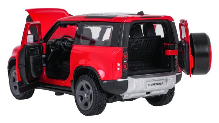 Metalni Automobil Land Rover Defender 90 Rastar 1:24 Crveni 4