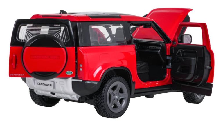 Metalni Automobil Land Rover Defender 90 Rastar 1:24 Crveni 5