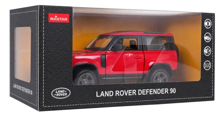 Metalni Automobil Land Rover Defender 90 Rastar 1:24 Crveni 6
