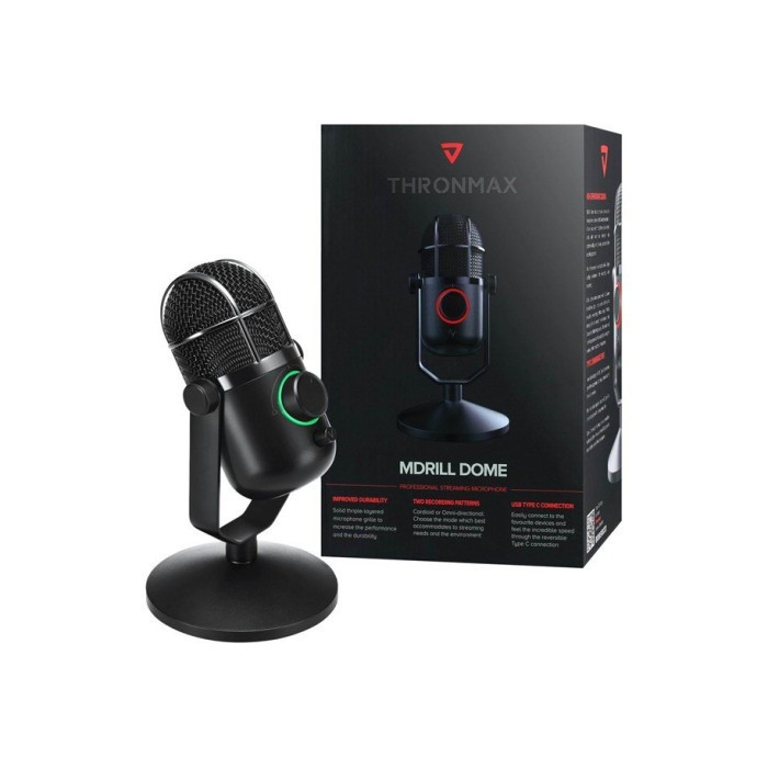 Mikrofon Thronmax Mdrill Dome Jet Black 48 Khz 2