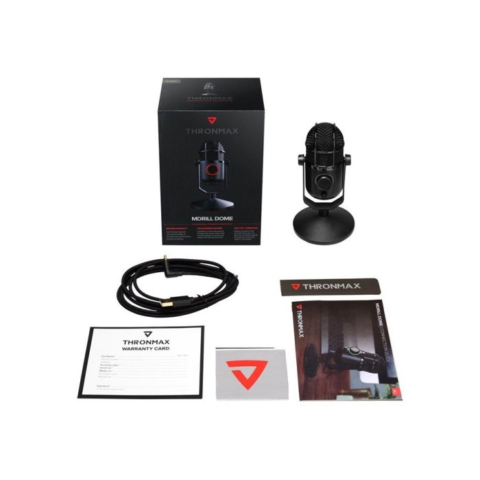 Mikrofon Thronmax Mdrill Dome Jet Black 48 Khz 4