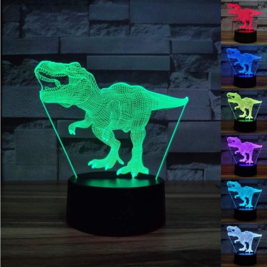 Noćna Svjetiljka 3d Tiranosaur 1