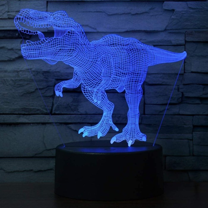 Noćna Svjetiljka 3d Tiranosaur 3