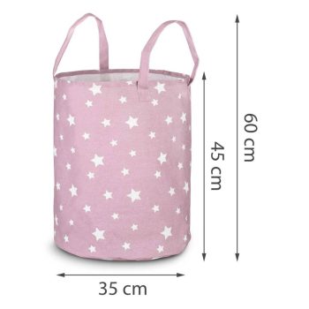 Nukido Košara Za Igračke Roza 60 X 35 Cm 4