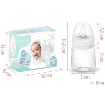Nukido Set Bočica Za Hranjenje 180 Ml, 2 Komada 3