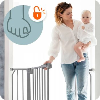 Nukido Sigurnosna Pregrada Za Vrata I Stepenice Siva 75–115 Cm 11