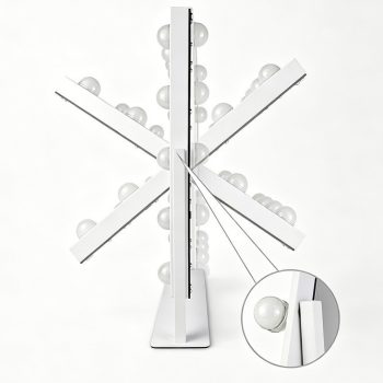 Ogledalo Za Toaletni Stol Vanity 25x30cm Bijelo 3