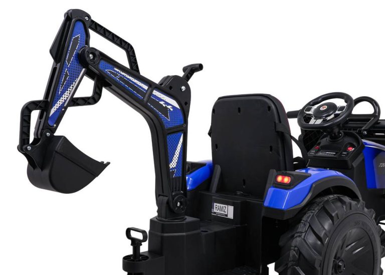 Plavi Traktor Na Akumulator S Prikolicom 720 T 18