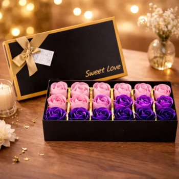 Premium Rose Box Purple Pink Valentine 2