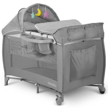 Putni Krevetić Ricokids Rk 242 S Madracem I Torbom, Sivi 4