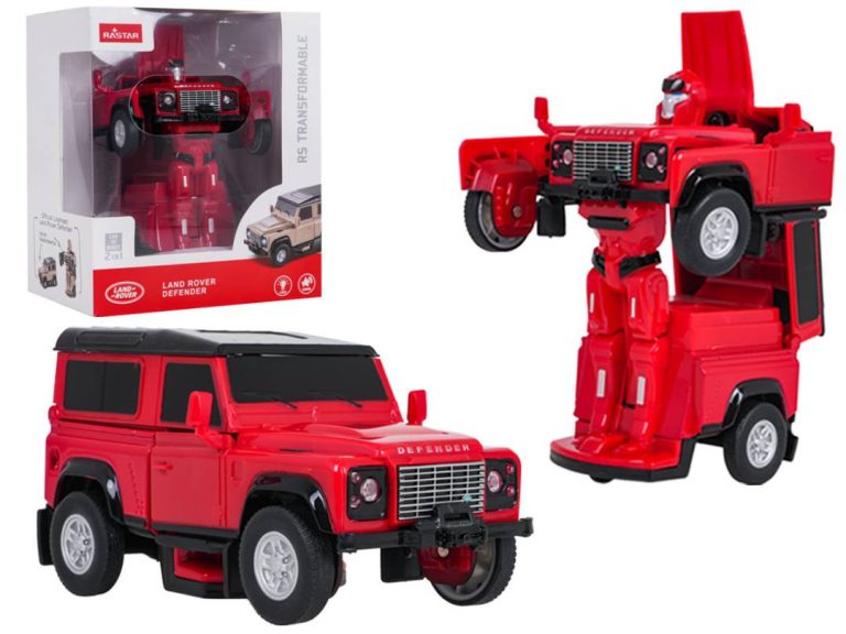 Rastar Land Rover Defender 2 U 1 Automobil I Robot Crveni 1:32 1