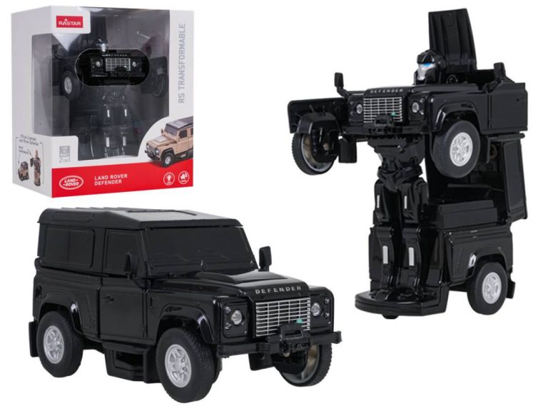 Rastar Land Rover Defender 2 U 1 Metalni Auto Robot 1:32 Crni 1