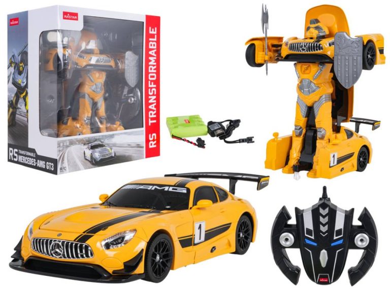 Rastar Mercedes Amg Gt3 Automobil I Robot Na Daljinsko Upravljanje 1:14 žuti 1