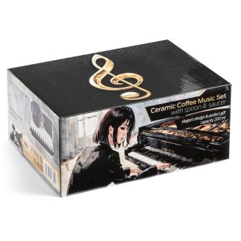 Šalica Ljubitelja Glazbe Komplet Sa Tanjurićem I žličicom 7