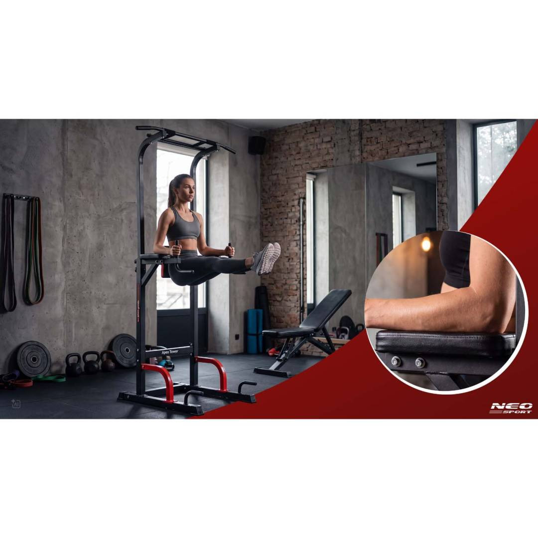 Samostojeći Stalak Za Zgibove I Dipse Neo Sport Apex Tower 10