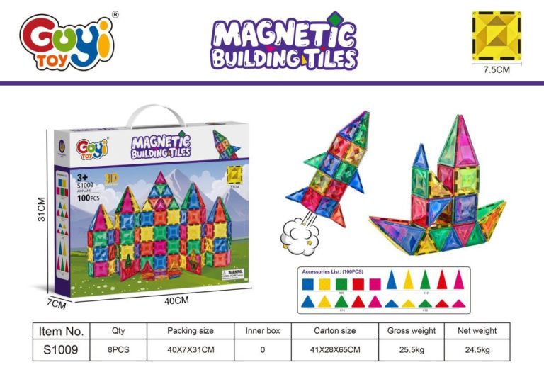 Set Magnetskih Kockica 100 Dijelova 1