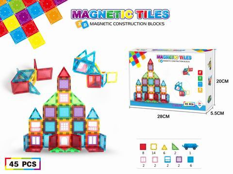 Set Magnetskih Kockica 45 Dijelova 1