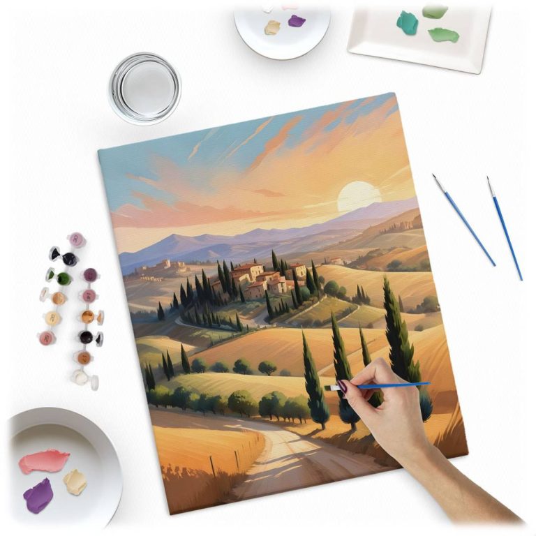 Slikanje Po Brojevima Pejzaž 40 X 50 Cm 2