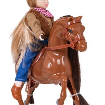 Smeđi Poni S Figuricom Kaubojke 3