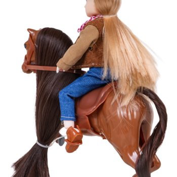 Smeđi Poni S Figuricom Kaubojke 4