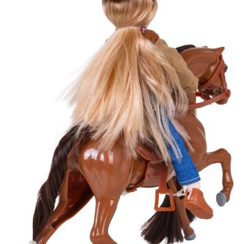 Smeđi Poni S Figuricom Kaubojke 5