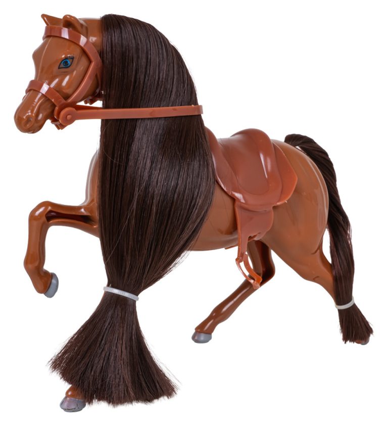 Smeđi Poni S Figuricom Kaubojke 7