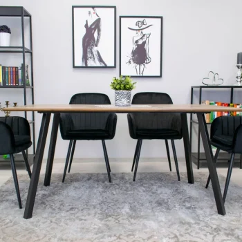 Stolica Lugo Velvet Dark 9