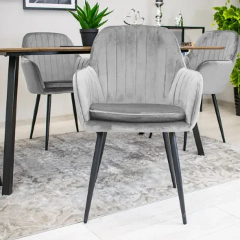 Stolica Lugo Velvet Grey 7