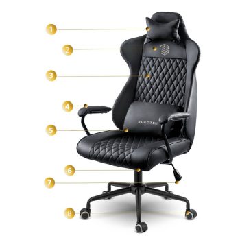 Uredska Gaming Stolica Sofotel Werona Crna 12