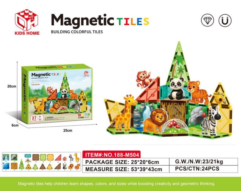 Višebojne Magnetne Kocke Zoo, 27 Dijelova šareni 1