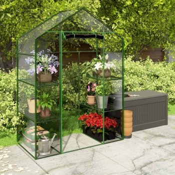 Vrtni Plastenik Plonos S Dvije Police 140 X 70 X 195 Cm 3