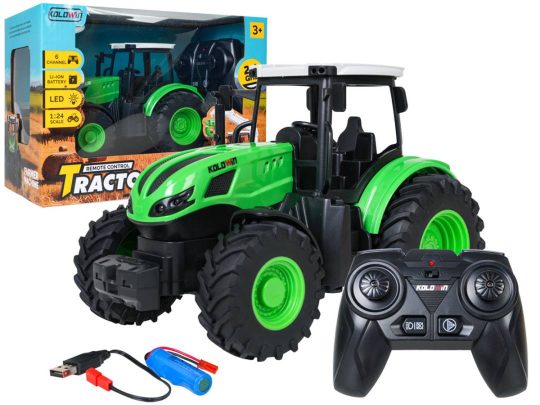 Zeleni Rc Traktor 1:24 S Daljinskim Upravljačem 1