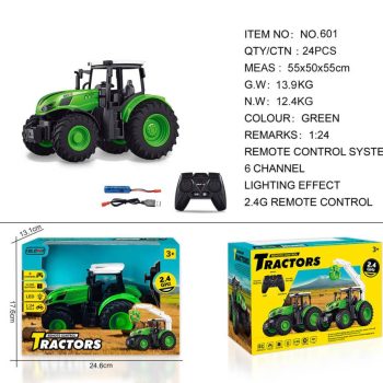 Zeleni Rc Traktor 1:24 S Daljinskim Upravljačem 2