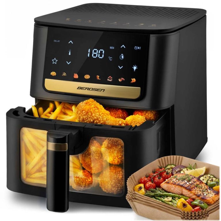 Berdsen Bd 655 Friteza Na Vrući Zrak Crna 6,5 L 1700 W S Papirom Za Pečenje 1