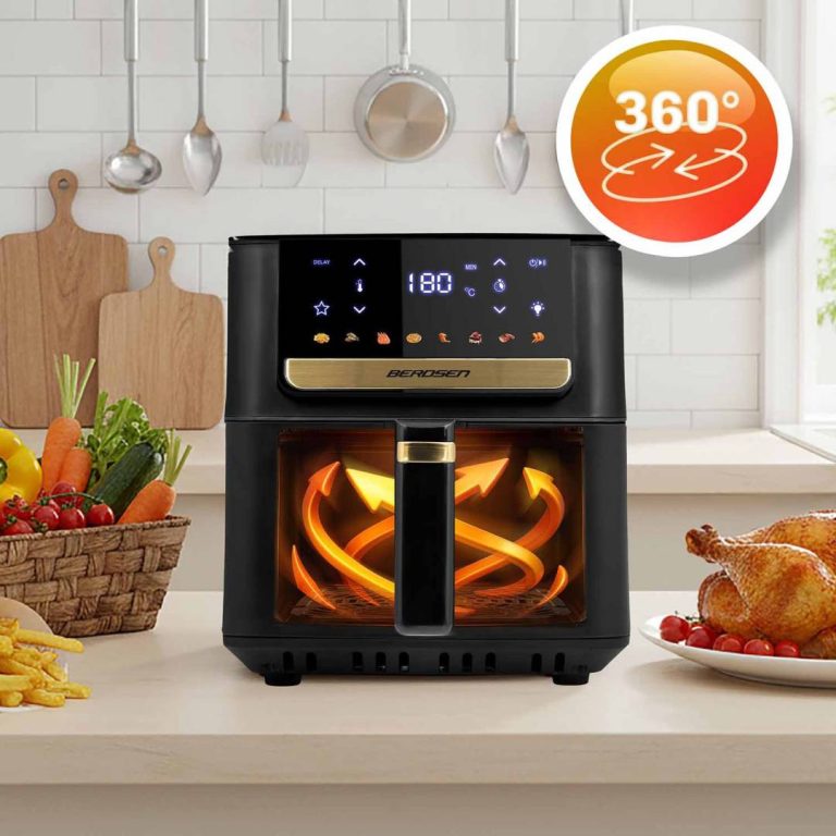 Berdsen Bd 655 Friteza Na Vrući Zrak Crna 6,5 L 1700 W S Papirom Za Pečenje 24