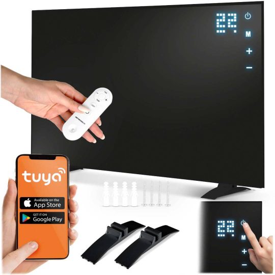 Berdsen Infracrveni Grijaći Panel 600 W S Wi‑fi Upravljanjem Crni 1