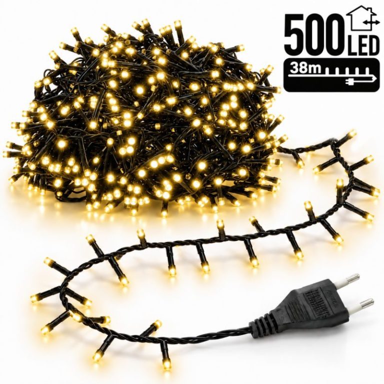 Božićne Lampice – 500 Led, Za Unutra I Van, 18×10 Cm, Bijele, Lamp04cb 1