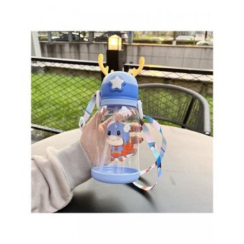 Dječja Boca Za Vodu – Sa Slamkom, 600 Ml, Plava 5