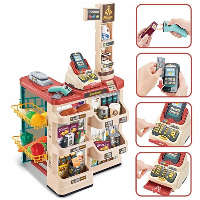 Dječji Set Supermarket Za Igru Profi Market 4
